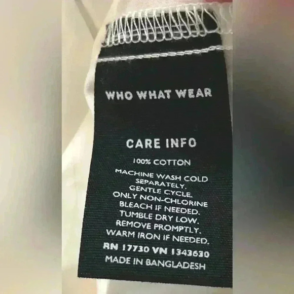 NWT Who What Wear Women’s Sleeveless Multi Teired Dress White Size M - Picture 4 of 6